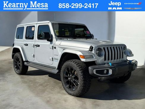 Used 2023 Jeep Wrangler Sahara 4xe image 1