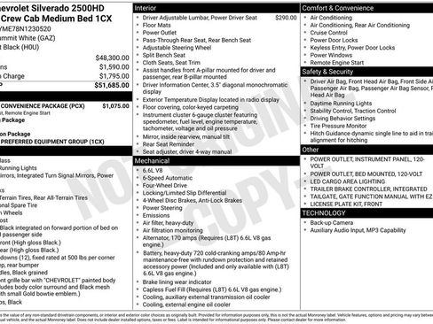 Used 2022 Chevrolet Silverado 2500 Custom w/ Custom Convenience Package AWD/4WD image 30