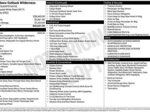 Used 2023 Subaru Outback Wilderness AWD/4WD image 29