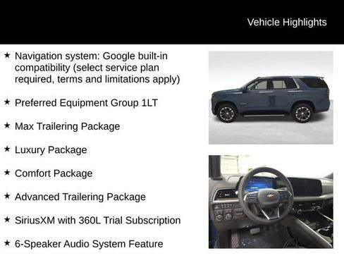 New 2026 Chevrolet Tahoe LT w/ Comfort Package image 17