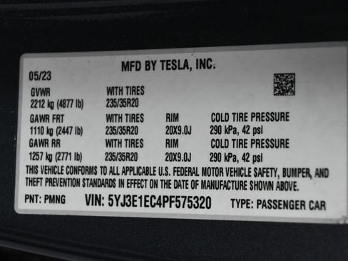 Used 2023 Tesla Model 3 Performance AWD/4WD image 5