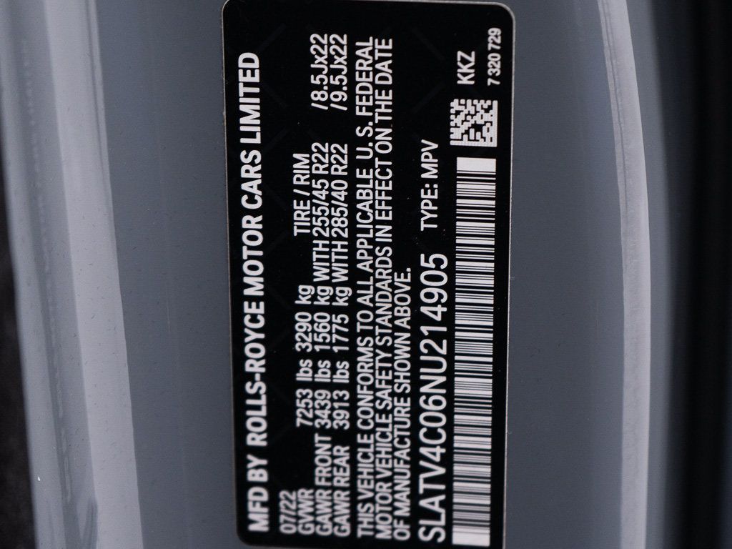 Certified 2022 Rolls-Royce Cullinan w/ Technology Package AWD/4WD image 57