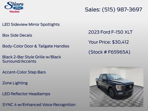 Used 2023 Ford F150 XLT w/ Equipment Group 302A High AWD/4WD image 40