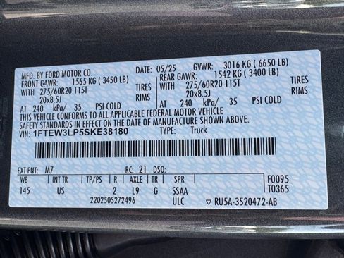 New 2025 Ford F150 XLT w/ Equipment Group 302A MID image 49