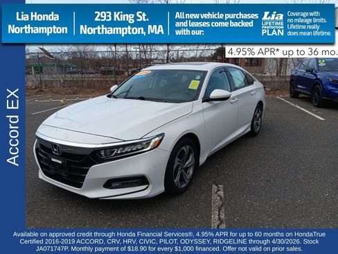 Used 2018 Honda Accord EX image 1