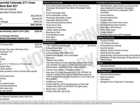 Used 2017 Chevrolet Colorado Z71 AWD/4WD image 34