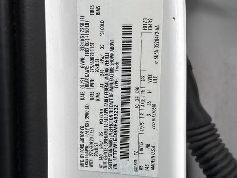 Used 2021 Ford F150 Lariat w/ Equipment Group 502A High image 44