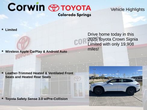 Used 2025 Toyota Crown Signia AWD/4WD image 6