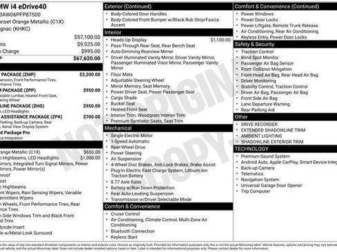 Used 2023 BMW i4 eDrive40 w/ M Sport Package RWD image 15