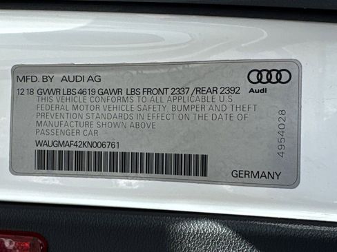 Used 2019 Audi A4 2.0T Premium w/ Convenience Package image 33