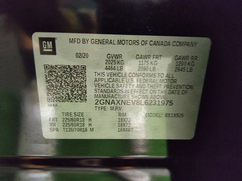 Used 2020 Chevrolet Equinox Premier FWD image 33