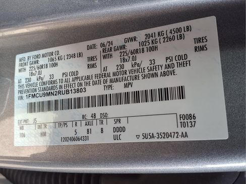 Used 2024 Ford Escape ST-Line w/ Tech Pack #1 AWD/4WD image 23