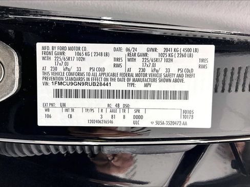 Certified 2024 Ford Escape Active AWD/4WD image 35
