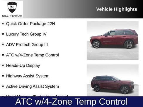 Used 2022 Jeep Grand Cherokee Overland w/ Adv Protech Group III AWD/4WD image 7