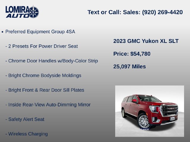 Used 2023 GMC Yukon XL SLT w/ SLT Luxury Package AWD/4WD image 8