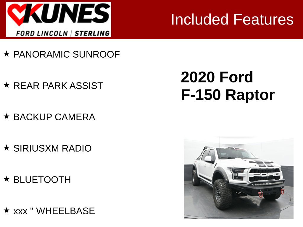 Used 2020 Ford F150 Raptor w/ Equipment Group 802A Luxury AWD/4WD image 3