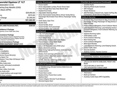Used 2024 Chevrolet Equinox LT w/ LPO, Floor Liner Package image 35