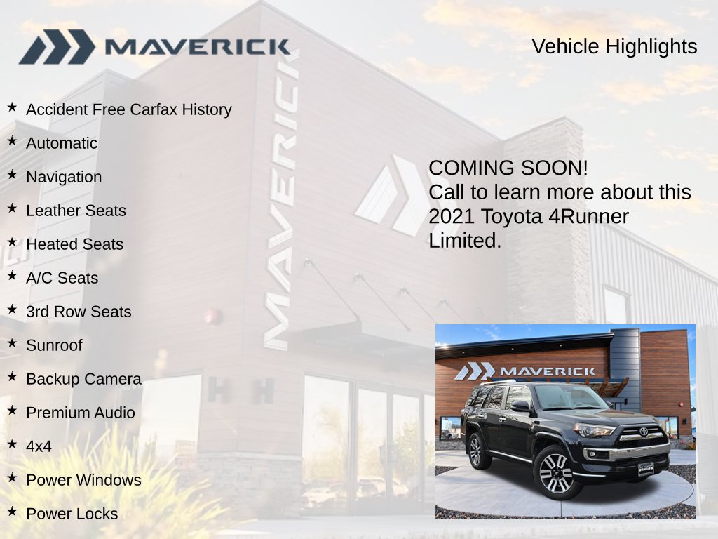 Used 2021 Toyota 4Runner Limited AWD/4WD image 3