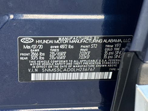 Used 2020 Hyundai Santa Fe SEL image 33