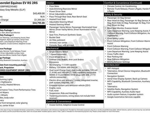 Used 2024 Chevrolet Equinox EV RS FWD image 30