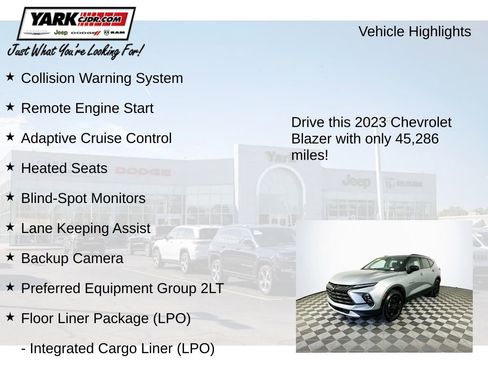 Used 2023 Chevrolet Blazer LT w/ Convenience Package FWD image 8