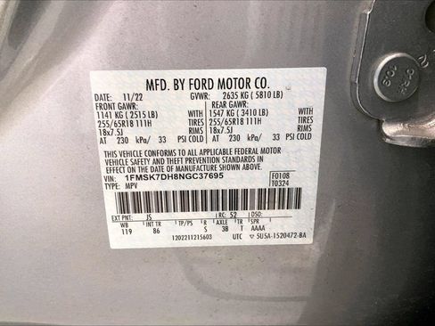 Used 2022 Ford Explorer XLT RWD image 8