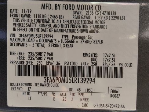 Used 2020 Ford Fusion SEL FWD image 33