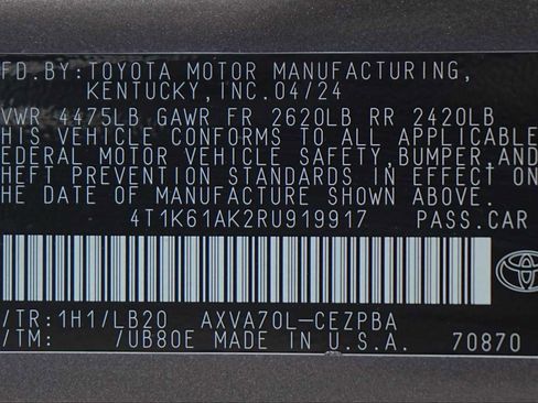 Used 2024 Toyota Camry XSE FWD image 30