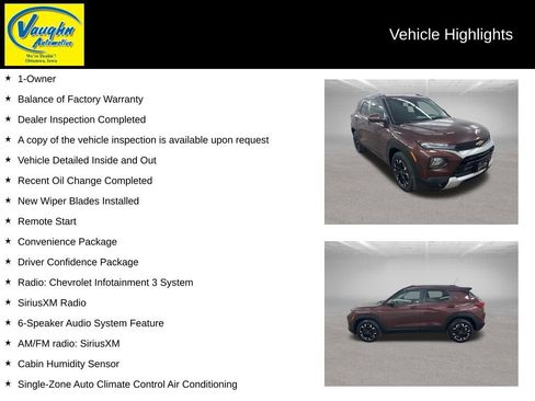 Certified 2022 Chevrolet TrailBlazer LT w/ Convenience Package FWD image 2