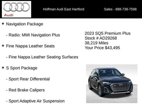 Used 2023 Audi SQ5 Premium Plus w/ Premium Plus Package AWD/4WD image 6