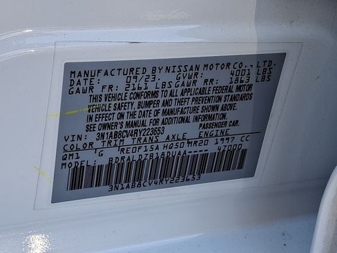 Certified 2024 Nissan Sentra SV w/ All-Weather Package FWD image 27