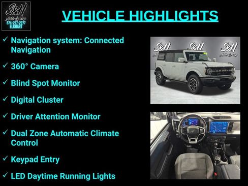 Used 2022 Ford Bronco Outer Banks AWD/4WD image 3