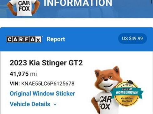 Used 2023 Kia Stinger GT2 AWD/4WD image 6