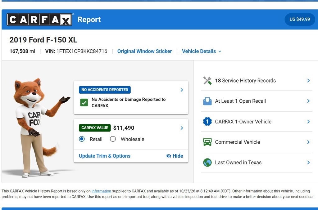 Used 2019 Ford F150 XL w/ Equipment Group 101A Mid RWD image 10