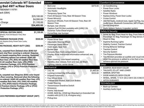 Used 2021 Chevrolet Colorado W/T w/ Custom Special Edition image 25