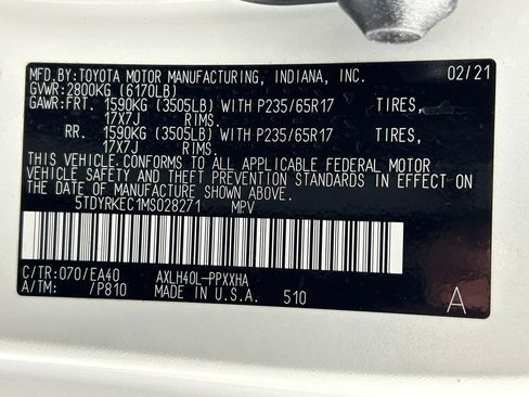 Used 2021 Toyota Sienna XLE image 38