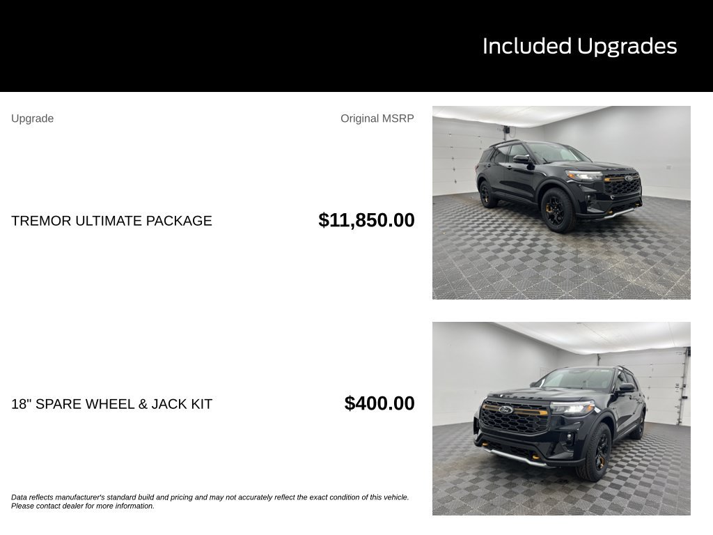 New 2026 Ford Explorer Tremor w/ Tremor Ultimate Package AWD/4WD image 3