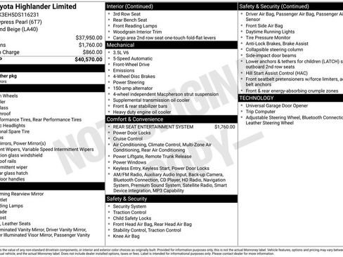 Used 2013 Toyota Highlander Limited FWD image 37