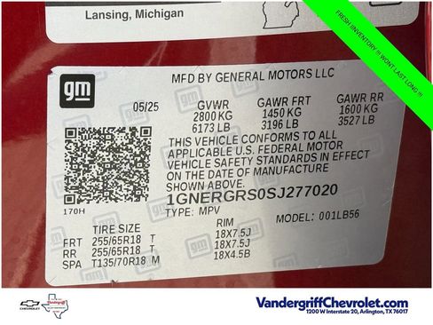 Certified 2025 Chevrolet Traverse LT FWD image 25