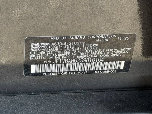 Used 2025 Subaru WRX Premium AWD/4WD image 9