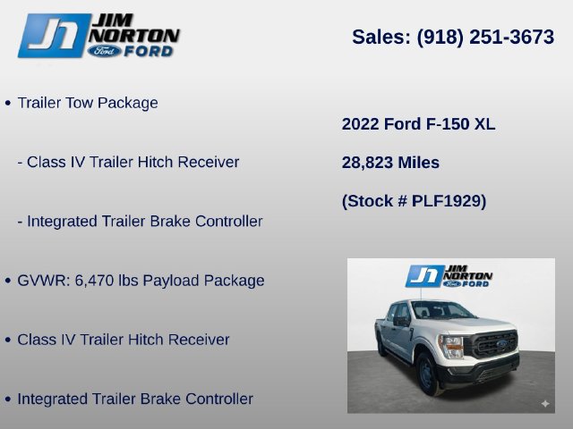 Used 2022 Ford F150 XL w/ Trailer Tow Package AWD/4WD image 8