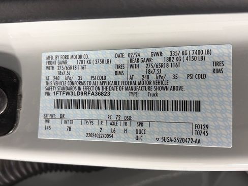 Certified 2024 Ford F150 XLT w/ Mobile Office Package image 9