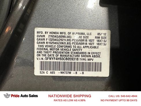 Used 2012 Honda Pilot Touring image 40