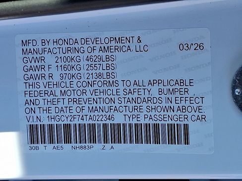 New 2026 Honda Accord Sport image 18