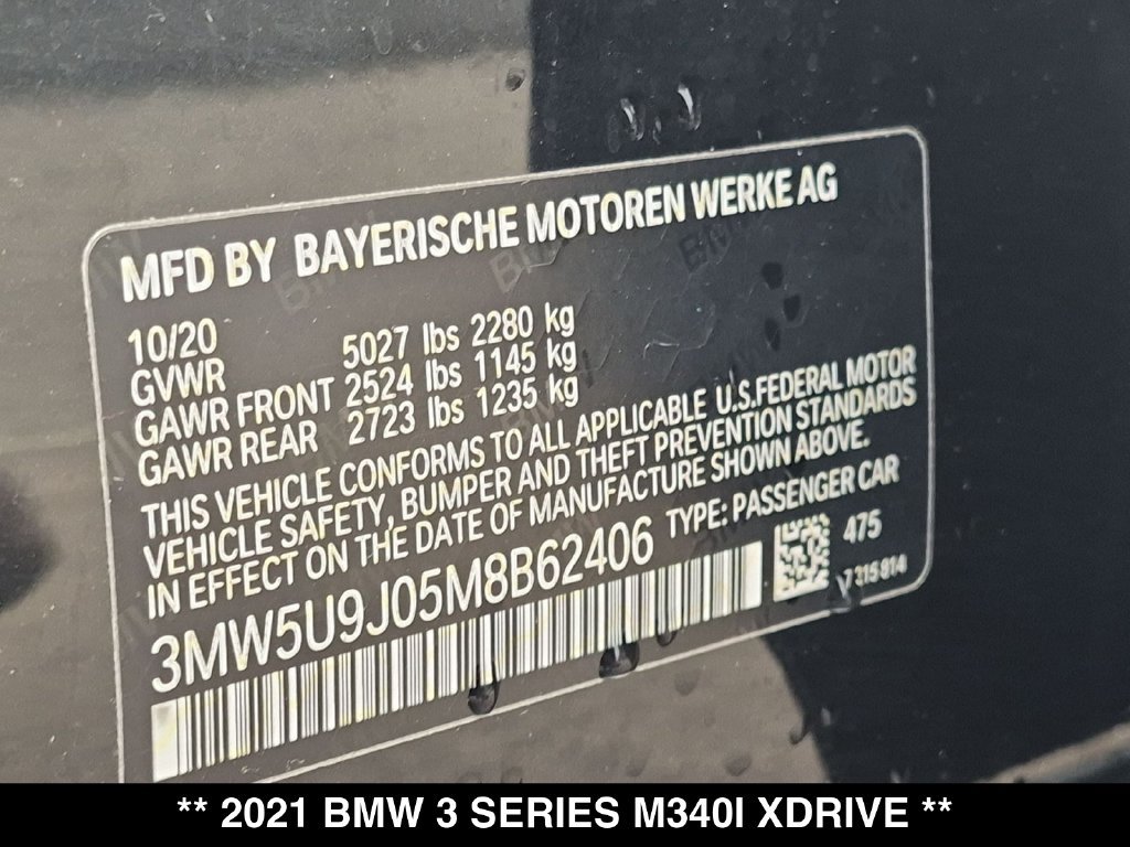 Used 2021 BMW M340i xDrive w/ Premium Package AWD/4WD image 30