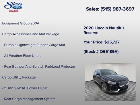 Used 2020 Lincoln Nautilus Reserve AWD/4WD image 8