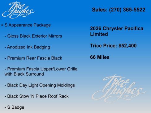 New 2026 Chrysler Pacifica Limited w/ S Appearance Package FWD image 7