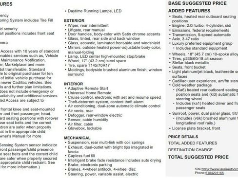 Certified 2019 Cadillac XT4 Luxury w/ Cold Weather Package FWD image 2