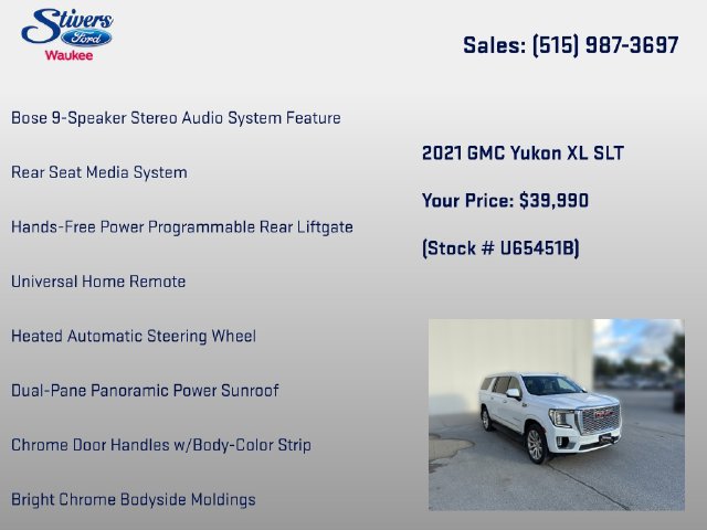 Used 2021 GMC Yukon XL SLT w/ SLT Premium Package AWD/4WD image 33