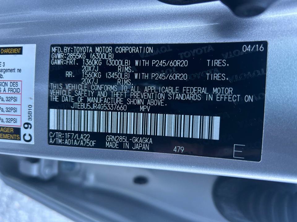 Used 2016 Toyota 4Runner Limited AWD/4WD image 39